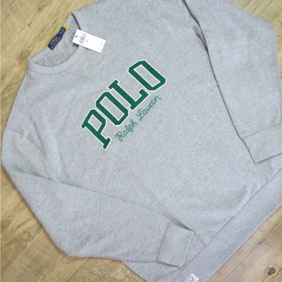 POLO RALPH LAUREN CREW EMBROIDERED LOGO PRINT SWEATSHIRT, SIDE XXL - Picture 13 of 14
